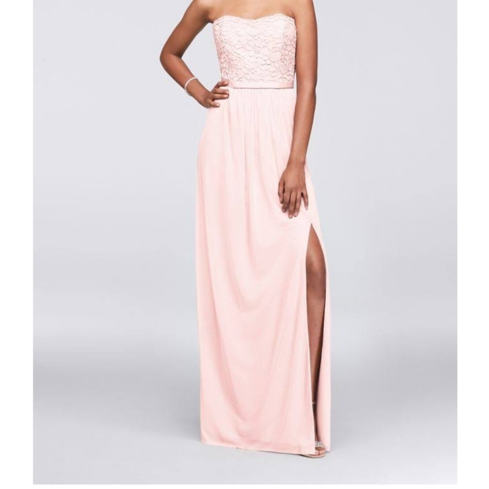 Davids Bridal Bridesmaids dress F18095 Petal